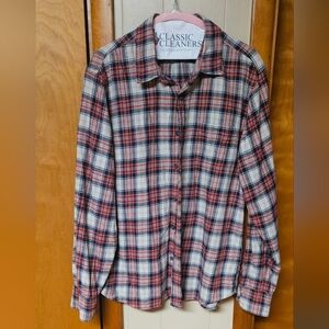J. Crew Plaid Button-Down Shirt in Red and Blue